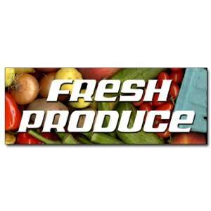   24 FRESH PRODUCE DECAL sticker stand farmers market 
