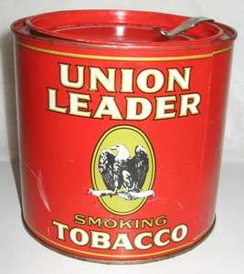 Union Leader Round Tobacco Tin  