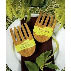  Culinary Wedding Favors   Hand in Hand Bamboo Server Set 