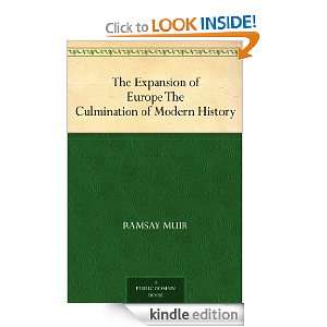  The Expansion of Europe The Culmination of Modern History 