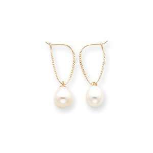  14k Cultured Pearl Dangle Earrings Jewelry