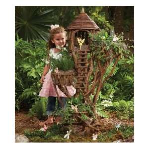  woodland birdhouse planter