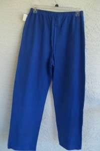 NWT SPORT SAVVY LARGE MISSES BLUE JERSEY KNIT LONG PANTS $28  