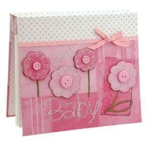  Malden Pink Baby Embroidered Photo Album, Pink Baby