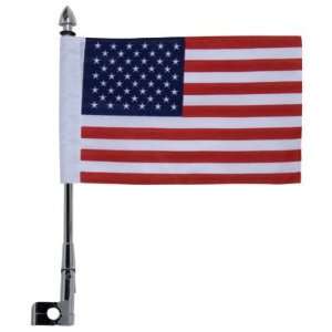    Pro Pad Show Chrome Flag Pole with 6x9 USA Flag Automotive