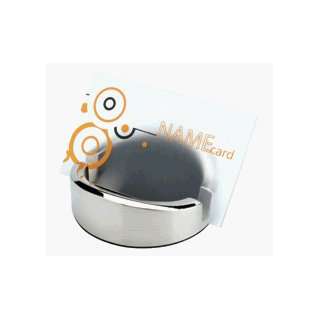   Stainless Steel Circular Table Business Card Holder