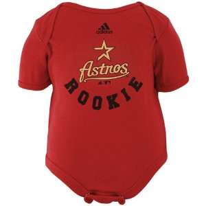  adidas Houston Astros Newborn Rookie Creeper   Brick Red 