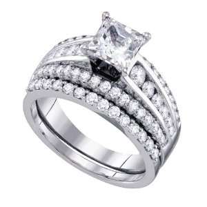  2.00CT DIA 0.82CT CPR BRIDAL RING Jewelry