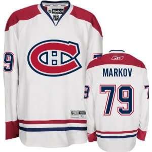  Andrei Markov Jersey Reebok White #79 Montreal Canadiens 