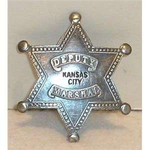  Deputy Marshal Kansas City Obsolete Old West Police Badge 