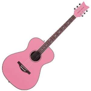  Daisy Rock Pixie Acoustic Guitar Peppermint Pink Musical 