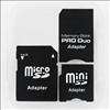 Lot of 5 SanDisk 8GB MicroSD Flash Memory Card + MiniSD/SD/MS Pro Duo 