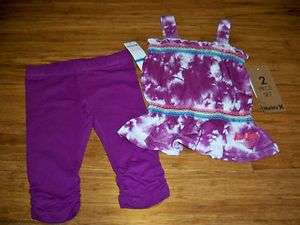 NWT Hurley Shirt Pants Outfit Baby Girls 24 Months $44 CUTE  