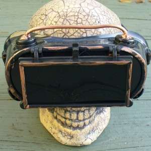 Steampunk Goggles Glasses cyber lens goth Victorian koc RAVE Biker 
