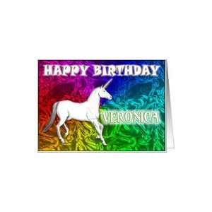  Veronica Birthday, Unicorn Dreams Card Health & Personal 