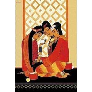  Vintage Art Burma Gossip   20518 0