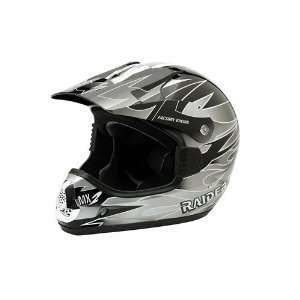  Raider MX 2 Silver Small Off Road Helmet Automotive