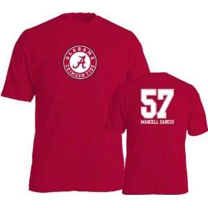  Marcell Dareus #57 Name and Number Alabama Crimson Tide T 