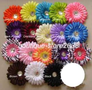 10 Large Daisy Flower Clips for Headbands Hat U Pick  