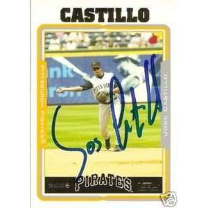 Jose Castillo Signed Pittsburgh Pirates 2005 Topps Card  
