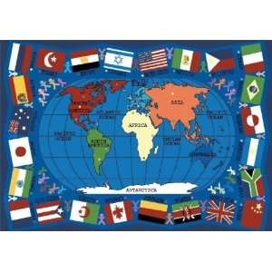 Joy Carpets 1444G Flags of the World 10 ft.9 in. x 13 ft.2 