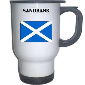  Scotland   SANDBANK White Stainless Steel Mug 