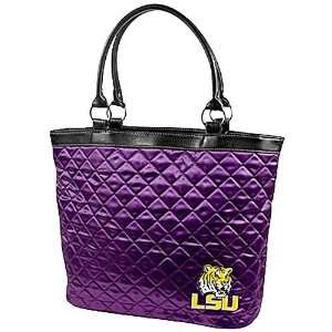  LSU Tigers Purple Quilted Tote Bag