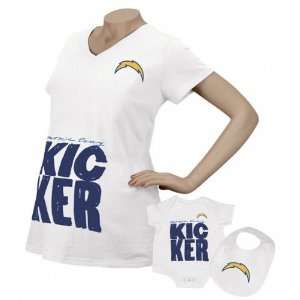  San Diego Chargers Womens Kicker Maternity T Shirt/Infant 
