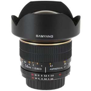  Samyang 14mm f/2.8 Manual Focus Aspherical Wide Angle Lens 