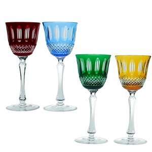 Adel Cased Crystal Wine Glasses Set of 4 