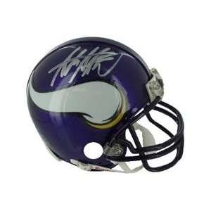  Authentic Adrian Peterson Autograph Minnesota Vikings Mini Helmet w 