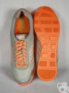 COACH Darla Nylon Light Weight Grey / Orange Womens Sneakers Shoes New 