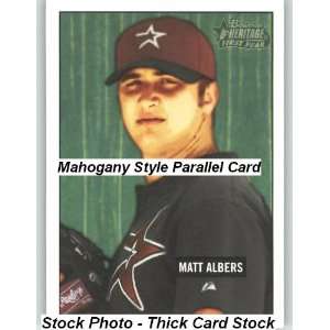  2005 Bowman Heritage Mahogany #205 Matt Albers FY 