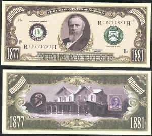 Lot of 100 Rutherford B. Hayes 19th President Bills  