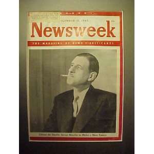 Charles De Gaulle December 10, 1945 Newsweek Magazine Professionally 