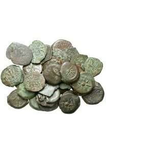  Lot of 35 Bronze Coins, Judean Kingdom, Alexander Jannaeus 