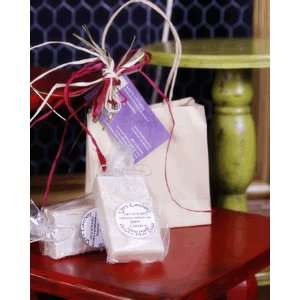   Lilys Lathers Lavender Gift Bag Natural Goat Milk Soap Beauty
