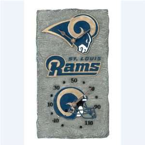  Team Sports America St. Louis Rams Clock Thermometer   St 
