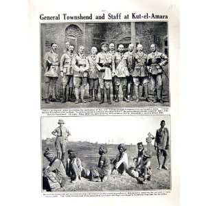   1916 WORLD WAR GENERAL TOWNSHEND KUT EL AMARA SOLDIERS