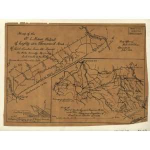   Map of N.C. Morse patent of lands in Pike County, KY