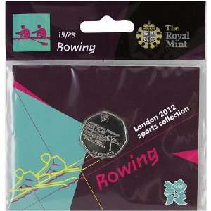  The Royal Mint London 2012 Sports Collection Rowing 50p 