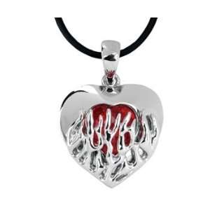 Sacred Heart Pendant Collectible Medallion Necklace Accessory Jewelry