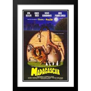  Madagascar 32x45 Framed and Double Matted Movie Poster 