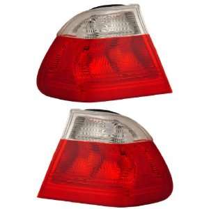  BMW 3 SERIES E46 99 01 4 DR TAIL LIGHT RED/CLEAR NEW SET 