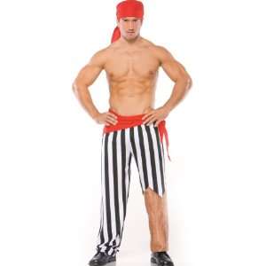 Lets Party By Coquette Peg Leg Pirate Adult Costume / Red   Size Small 