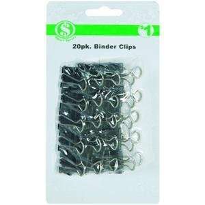  Binder Clip   Dollar Program, 20CT SMALL BINDER CLIPS 