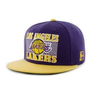  Los Angeles Lakers Embroidered Flat Billed Snapback Cap by 