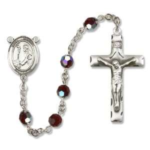  St. Dominic de Guzman Garnet Rosary Jewelry
