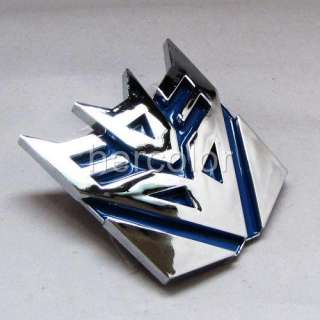 Transformers Decepticon Decal Car Sticker Emblem Blue  