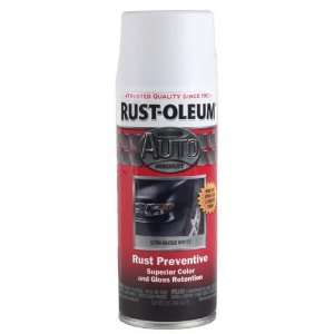  Rustoleum Auto Semi Gloss Spray Paint, 12 oz White